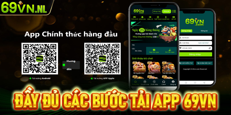 Hướng dẫn đầy đủ các bước để tải app 69vn về thiết bị cá nhân