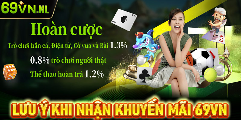 Lưu ý khi nhận khuyến mãi 69vn khách hàng cần nắm